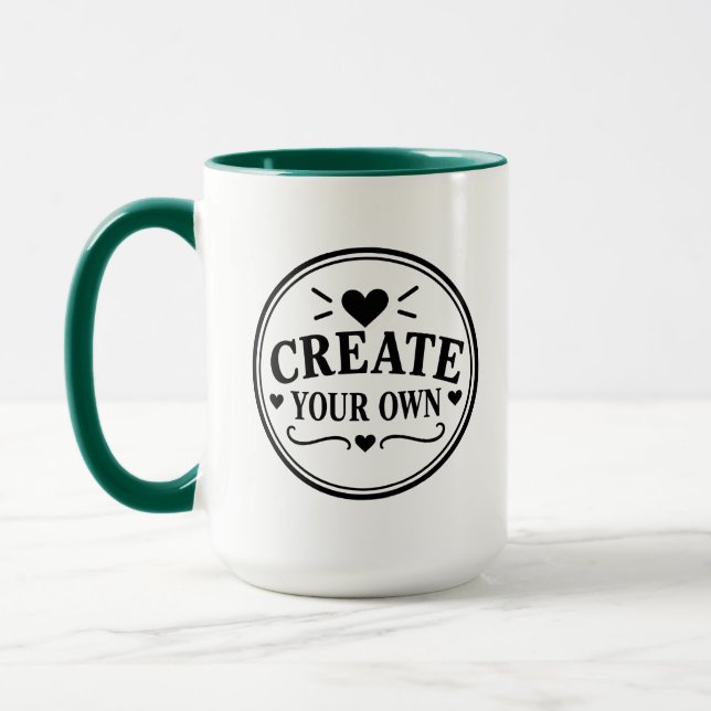 Crie Seu Próprio Combo de Caneca de Café de 15oz e (Esquerda)