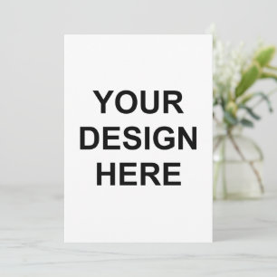 crie seu próprio convite 5x7 frente e verso