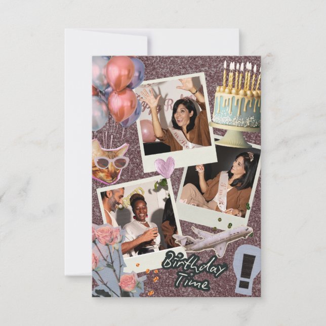 Crie seu próprio Convite de Aniversário para Colag (Frente)