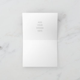 Crie Seu Próprio Convite Horizontal Pequeno Dobrad