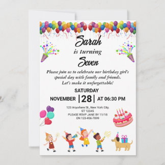 Crie seu próprio convite para Festas de aniversári