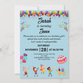 Crie seu próprio convite para Festas de aniversári