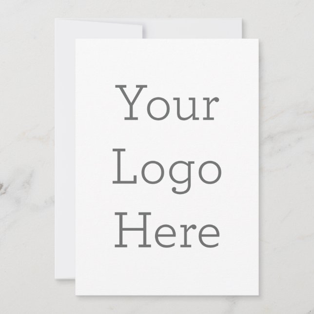 Convite simples, Tamanho: 12,7 cm x 17,8 cm, Papel: Fosco, Canto: Quadrado, Envelopes: Branco, Qualidade de impressão: Padrão (Frente)