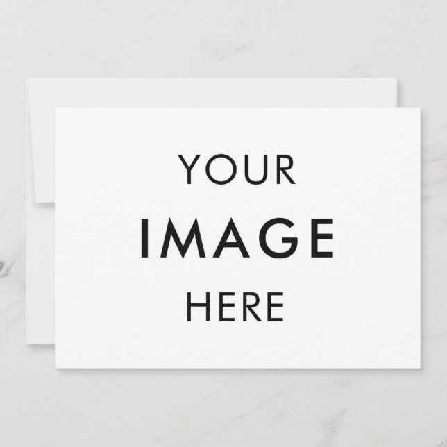 Crie seu próprio convite preto&branco 5" x 7 (Frente)