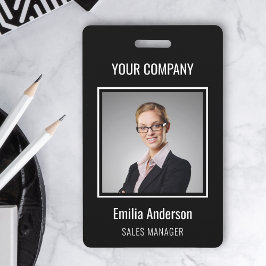 Crie seu próprio crachá de texto e fotos