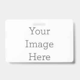 Crie seu próprio crachá vertical de PVC plástico