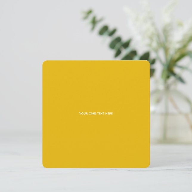 Crie Seu Próprio Design Amarelo Personalizado (Em pé/Frente)