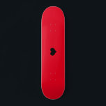Crie seu próprio Design de skate personalizado<br><div class="desc">Crie seu próprio Design de skate vermelho personalizado</div>