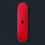 Crie seu próprio Design de skate personalizado<br><div class="desc">Crie seu próprio Design de skate vermelho personalizado</div>