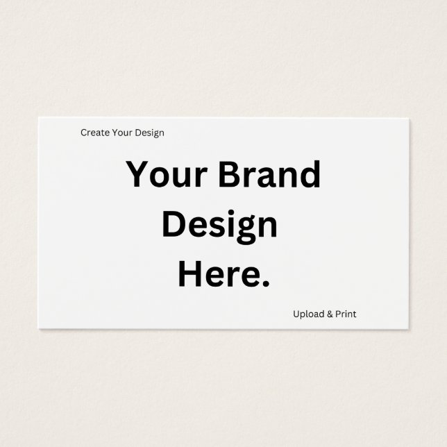 Crie seu próprio Design e Cartão de visita (Frente)