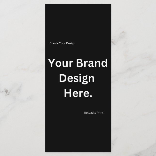 Crie Seu Próprio Design e Imprima Menu Plano (Frente)