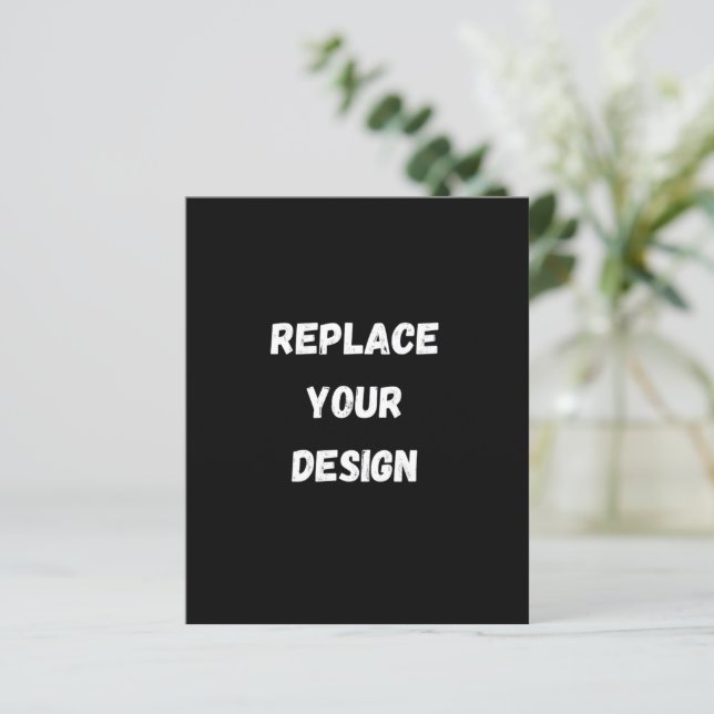 Crie seu próprio design personalizado preto (Em pé/Frente)