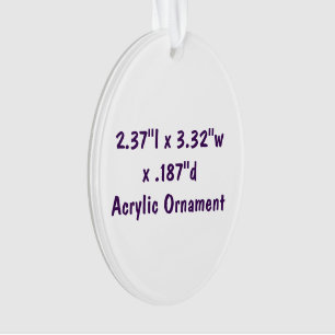 Crie Seu Próprio Enfeite 2.37"l x 3.32"w x .187"d