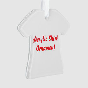 Crie Seu Próprio Enfeite de Camisa de Acrílico