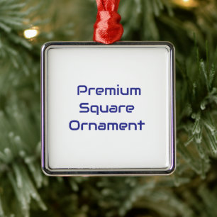 Crie Seu Próprio Enfeite Quadrado Premium