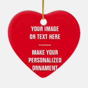 Crie seu próprio Enfeites de natal de forma cardía