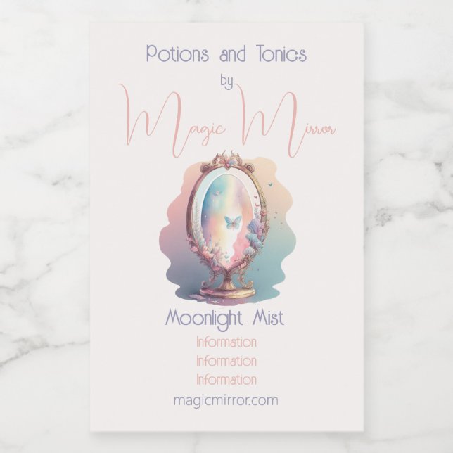 Crie seu próprio espelho mágico (Rótulo Único)