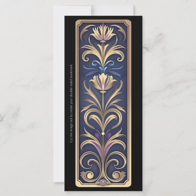 Crie seu próprio marcador de Deco de Arte Dourada  (Frente)