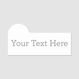 Crie seu próprio Nome de etiqueta em forma de 3" x