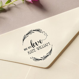 Crie seu próprio nome feito à mão Carimbo de borra