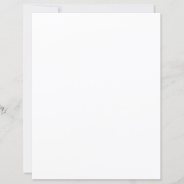 Crie seu próprio papel de papelaria branco (Frente)