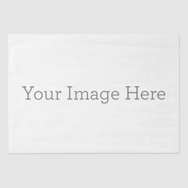 Crie seu próprio papel de seda branco de 18lb (Frente )