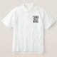 Branca Camiseta Pólo Masculina (Design Front)