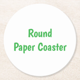 Crie Seu Próprio Porta-Copos de Papel Redondo