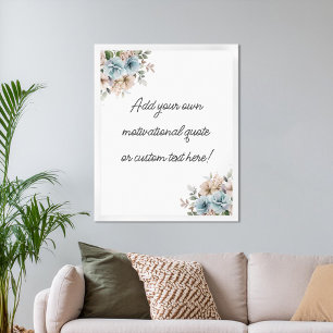 Crie seu próprio Poster de Cotação Floral de Aquar