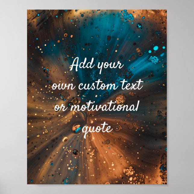 Crie seu próprio Poster de cotação personalizada - (Frente)