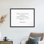 Crie seu próprio Poster de cotação personalizada<br><div class="desc">Crie sua própria citação personalizada arte de poster. Possui tipografia de máquina de escrever em apuros minimalista que você pode personalizar com ditado motivacional favorito,  letra de música ou texto personalizado</div>