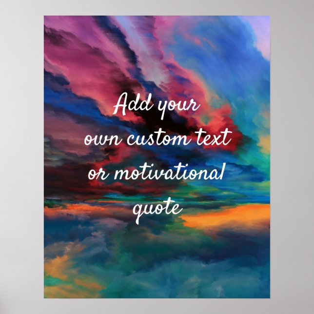 Crie seu próprio Poster de cotação personalizada - (Frente)