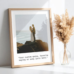 Crie seu próprio Poster de Foto de Cotação