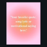 Crie seu próprio Poster de orçamento<br><div class="desc">Crie sua própria citação personalizada de arte poster. Possui tipografia minimalista de máquina de escrever.</div>