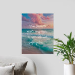 Crie seu próprio Poster de orçamento<br><div class="desc">Crie sua própria citação personalizada arte de poster. Apresenta uma tipografia de script minimalista na paisagem do sol oceano com ondas e céu</div>