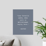 Crie seu próprio Poster de orçamento<br><div class="desc">Crie sua própria citação personalizada de arte poster. Possui tipografia minimalista de máquina de escrever.</div>