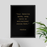 Crie seu próprio Poster de orçamento<br><div class="desc">Crie sua própria citação personalizada de arte poster. Possui tipografia minimalista de máquina de escrever.</div>