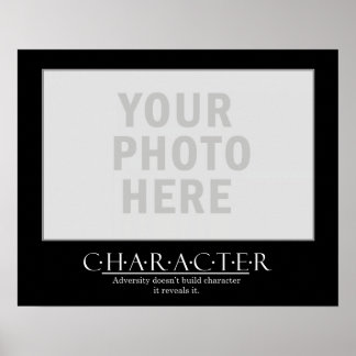 Crie seu próprio Poster motivacional - Caráter