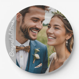 crie seu próprio prato de papel foto com texto per