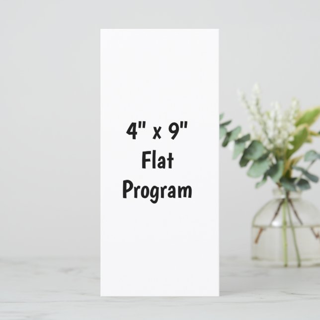 Crie seu próprio programa plano de 10 cm x 23 cm (Em pé/Frente)