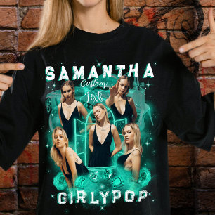 Crie seu próprio Retro Teal Bootleg Camiseta de Ra