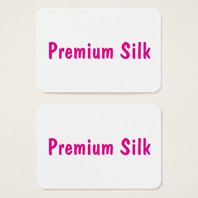 Crie Seu Próprio Seda Premium (Frente & Verso)