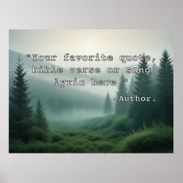 Crie seu próprio texto e imagem de Poster de cotaç