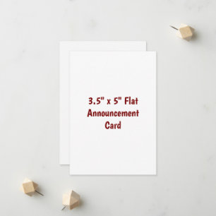 Crie seus próprios cartões 3,5" x 5" foscos sem re