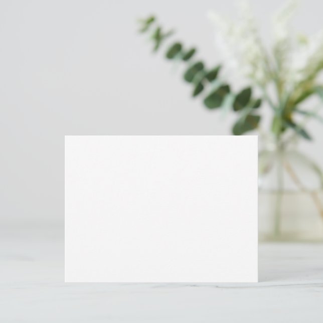 Crie seus próprios cartões de agradecimento branco (Em pé/Frente)