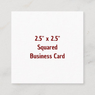 Crie seus próprios cartões de visita 2,5" x 2,5" f