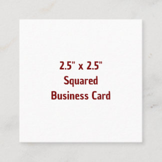 Crie seus próprios cartões de visita 2,5" x 2,5" f