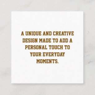 Crie seus próprios cartões de visita 2,5" x 2,5" f