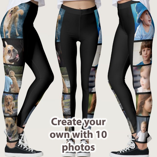 Crie seus próprios Leggings com 10 Fotos em Padrão (Criador carregado)