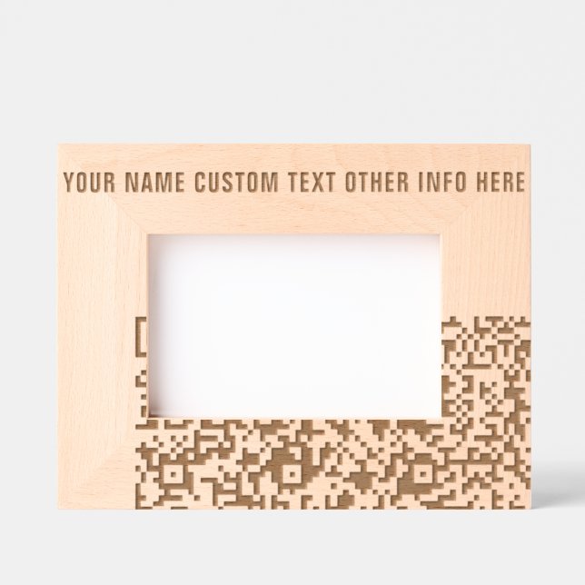 Crie seus próprios quadros com código QR e texto g (Front)